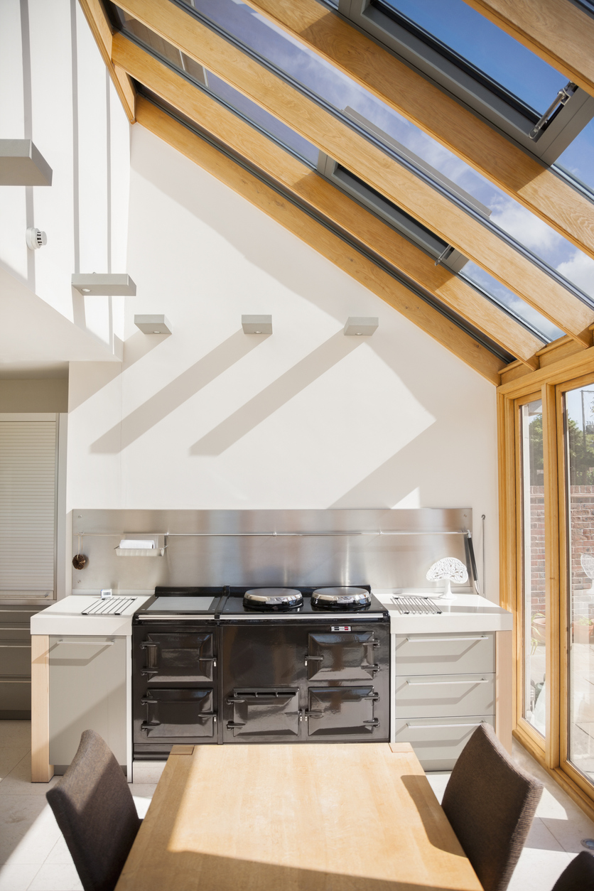 Reading glazed kitchen extension with oak frame and AGA - Hampshire Build designer