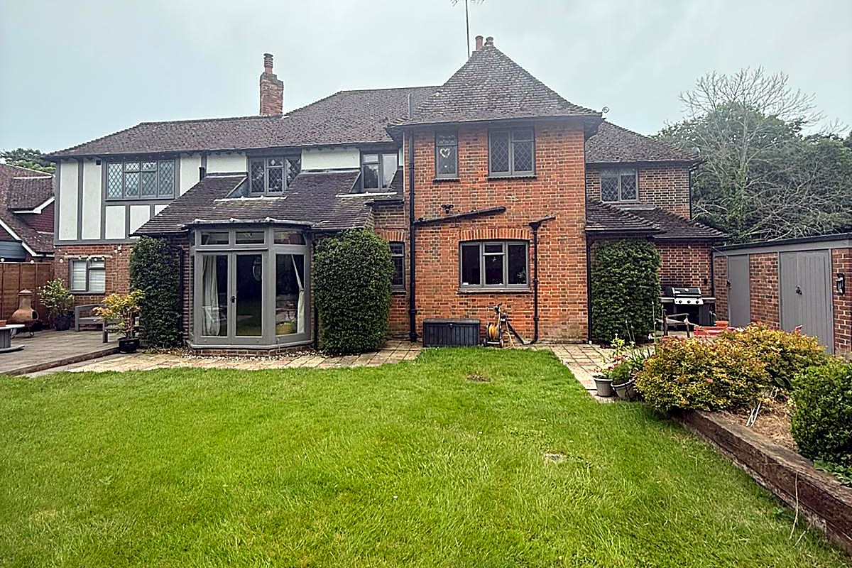 Mock-Tudor family home in West Sussex before works