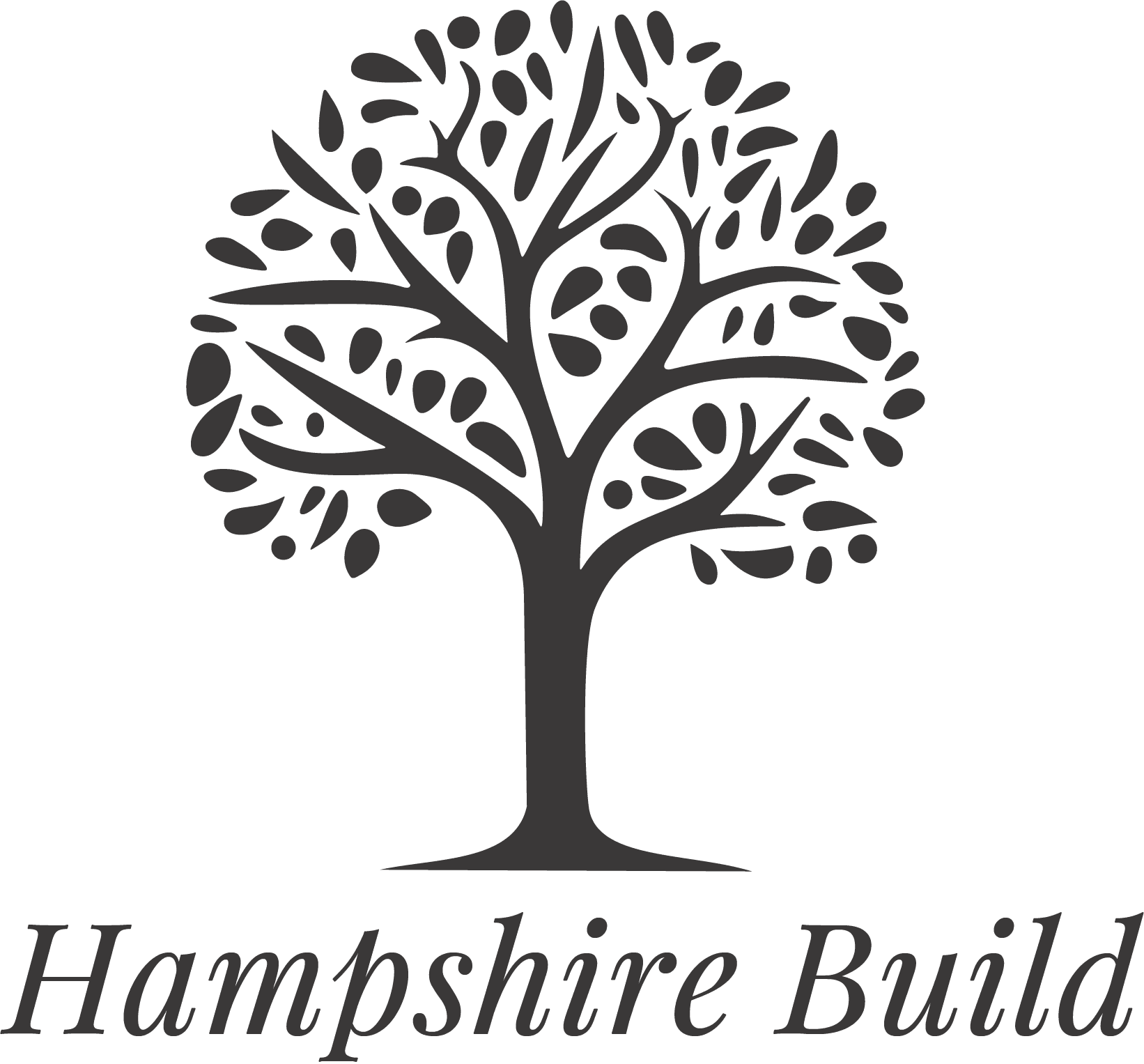 Hampshire Build logo with tree graphic